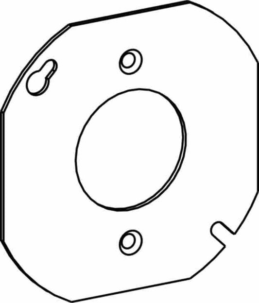 Orbit 4 in 4O Octagon Box Cover Power Outlet Opening 1.6 in Diameter 4RCPO