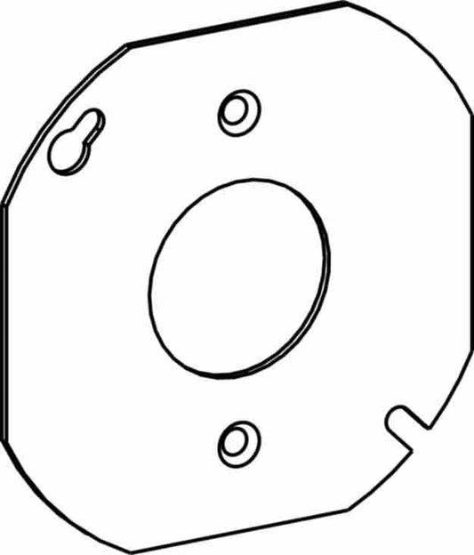 Orbit 4 in 4O Octagon Box Cover Single Receptacle Opening 4RCSR
