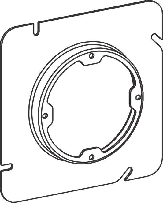 Orbit 5S 1/2 in Raised Dual-Direction Steel Plaster Ring 53050X