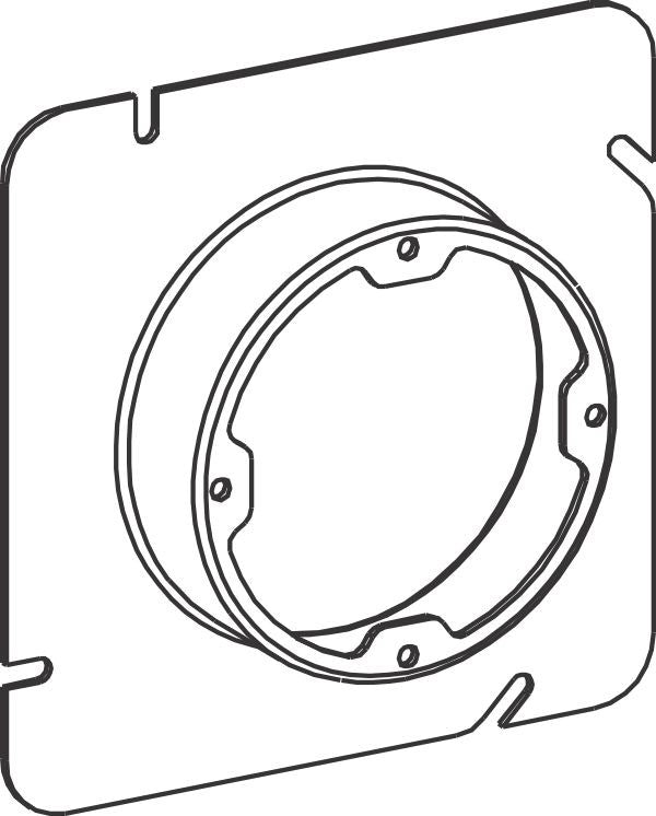 Orbit 5S 1 in Raised Dual-Direction Steel Plaster Ring 53100X