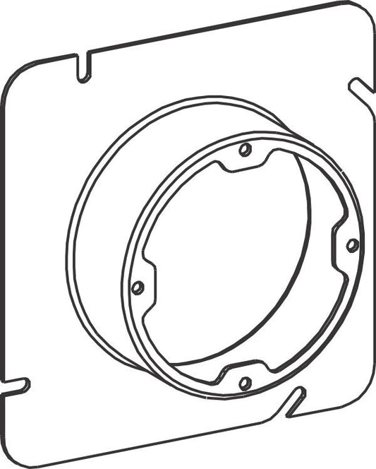 Orbit 5S 1-1/4 in Raised Dual-Direction Steel Plaster Ring 53125X