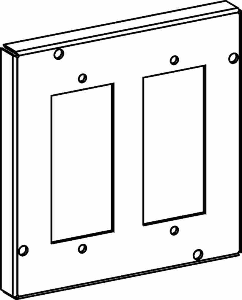 Orbit 5S Industrial Cover Two GFCI / Decorators 5544