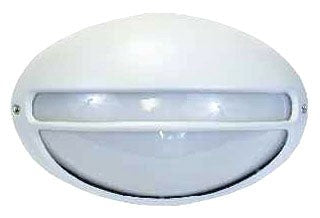 Orbit 100W A 19 Alum. Bulk Head Fixture White 7711A19WH
