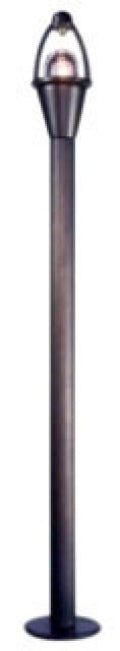Orbit Brass/Stainless Steel Path Light Stem with 20W Lamp, Spike, Connector Ab B18SAB