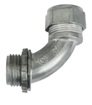 Orbit 1/2 in 90 Degree EMT Compression Connector CC9050