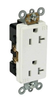 Orbit 20A 125V White Decorative Duplex Receptacle CDR20TRSW