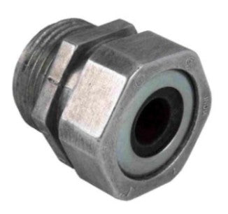Orbit 1/2 in Zinc Strain Relief Cord Grip Connector CG-50375500