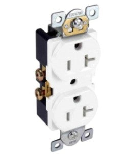 Orbit 20A 125V White Commercial Duplex Receptacle CR20W