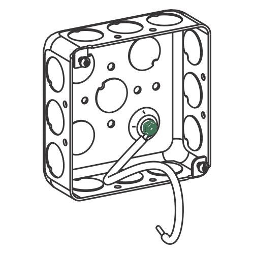 Orbit 4S Square Box Format 1-1/2 in 4S Drawn Steel Box D4SB-50PT