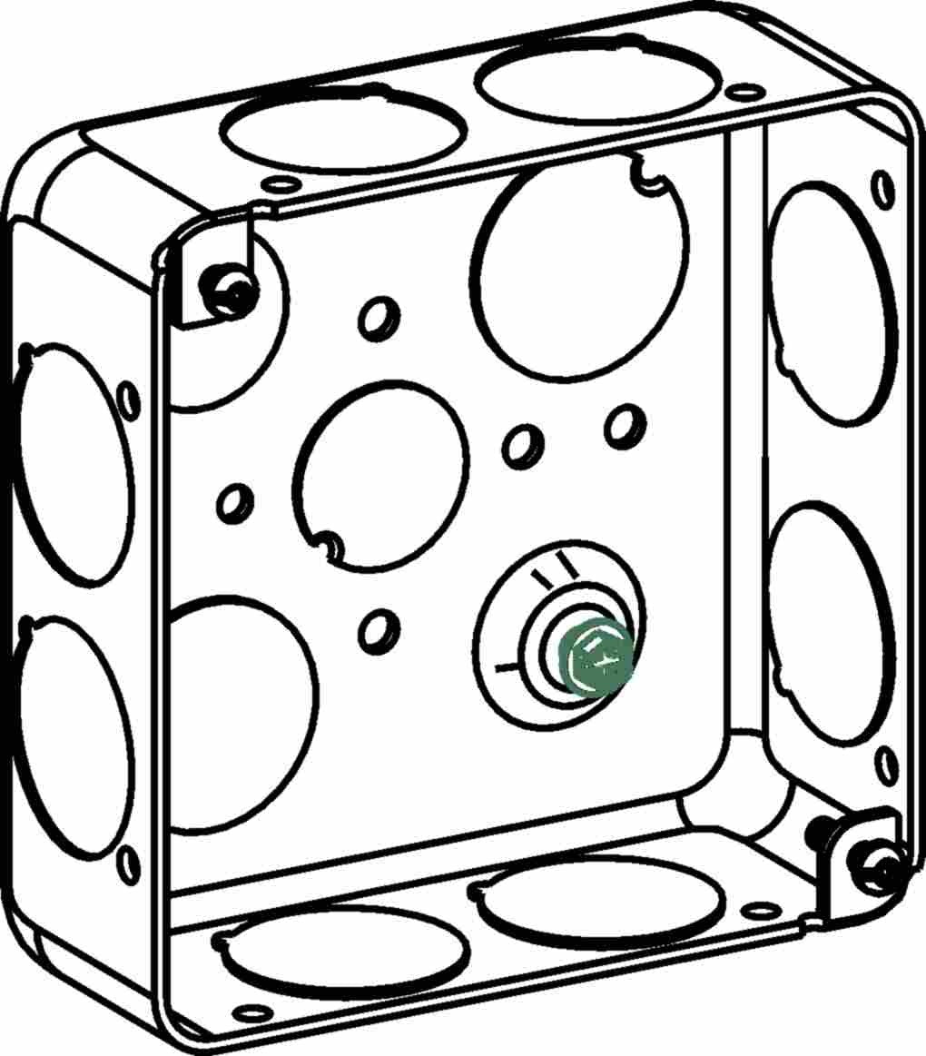 Orbit 4S Square Box Format 1-1/2 in 4S Drawn Steel Box D4SB-75