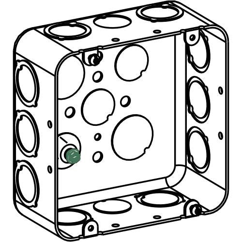 Orbit 5S Square Box Format 2-1/8 in 5S Drawn Steel Box D5Sdb-CKO