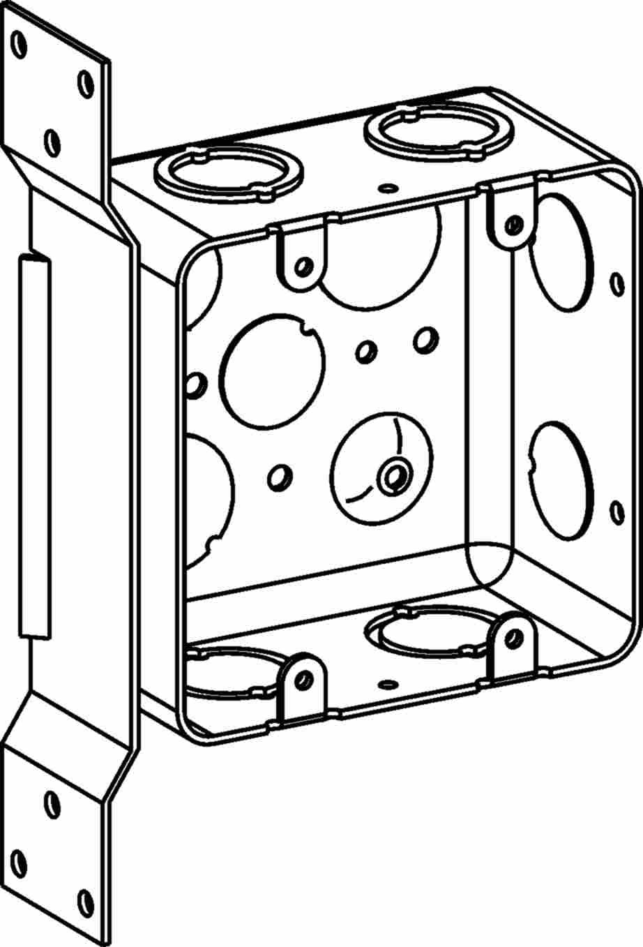 Orbit 2-Gang 2-1/8 in Drawn Handy Box DHB2FB