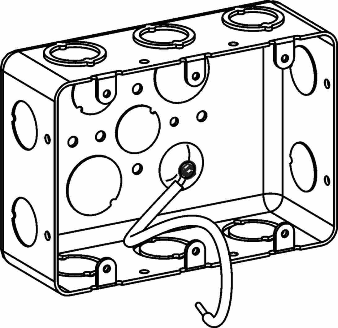 Orbit 3-Gang 2-1/8 in Drawn Handy Box DHB3PT