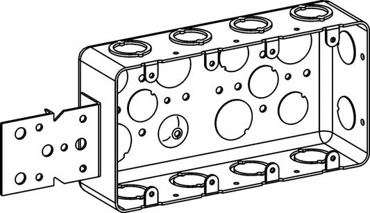 Orbit 4-Gang 2-1/8 in Drawn Handy Box DHB4B