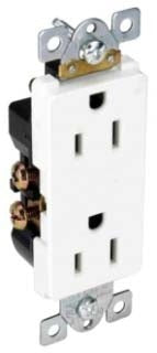 Orbit 15A 125V Almond Decorative Duplex Receptacle DR15SA