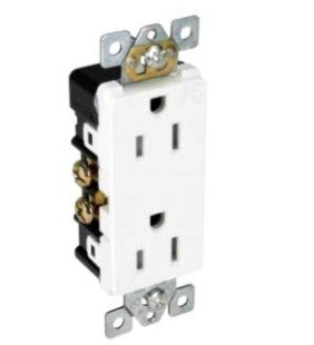 Orbit 15A 125V Almond Decorative Duplex Receptacle DR15TRSA