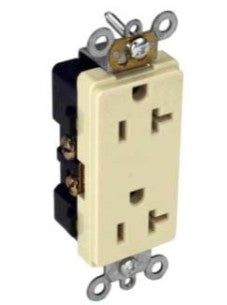 Orbit 20A 125V White Decorative Duplex Receptacle DR20SW