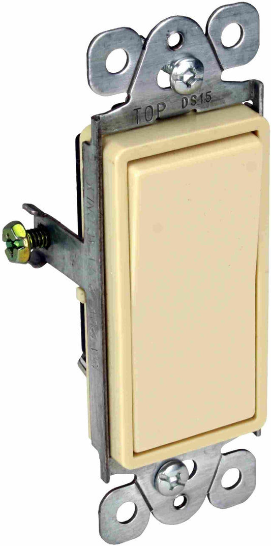 Orbit 15A 120-277V Ivory Single-Pole Rocker Switch DS15I
