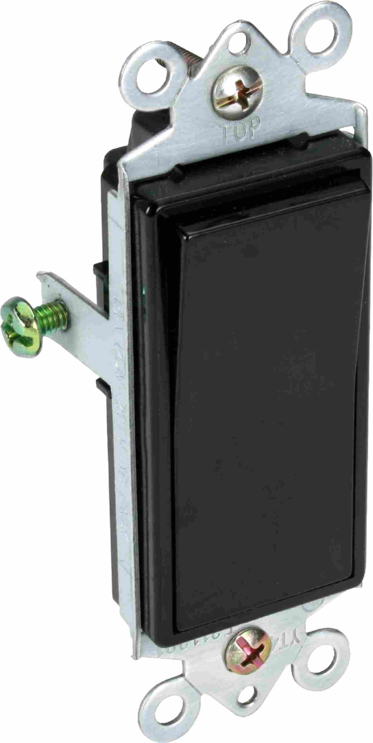 Orbit 15A 120-277V Black 3-Way Rocker Switch DS315BK