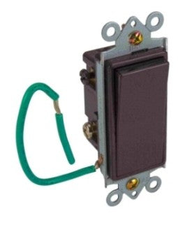 Orbit 15A 120-277V Black 4-Way Rocker Switch DS415BK