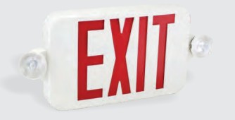 Orbit Mcro Twithout Rnd Hd LED Ext and Emgncy Cmb, White Housing, Red Letters, Remote Capable EECMPLWRRC