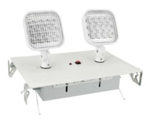 Orbit Twohead Recestainless Steel LED Emergency Light White Housing EL2LRW
