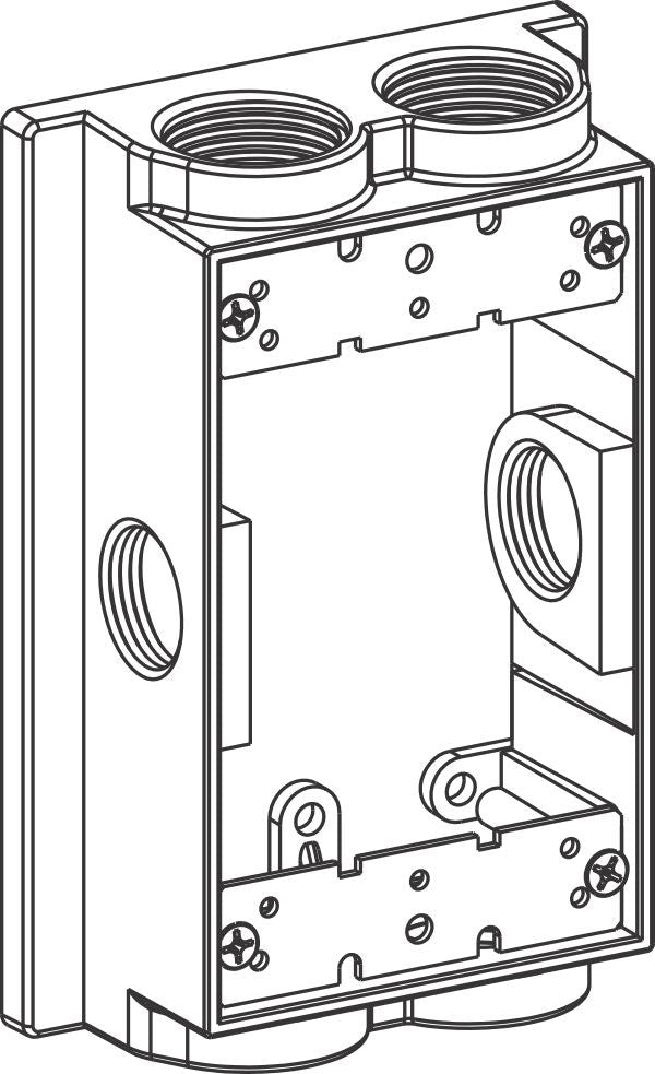 Orbit 1/2 in 1-Gang Weatherproof Extension Box EXF506