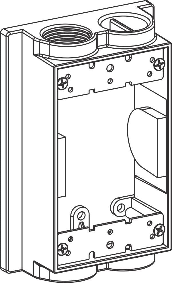 Orbit 3/4 in 1-Gang Weatherproof Extension Box EXF752