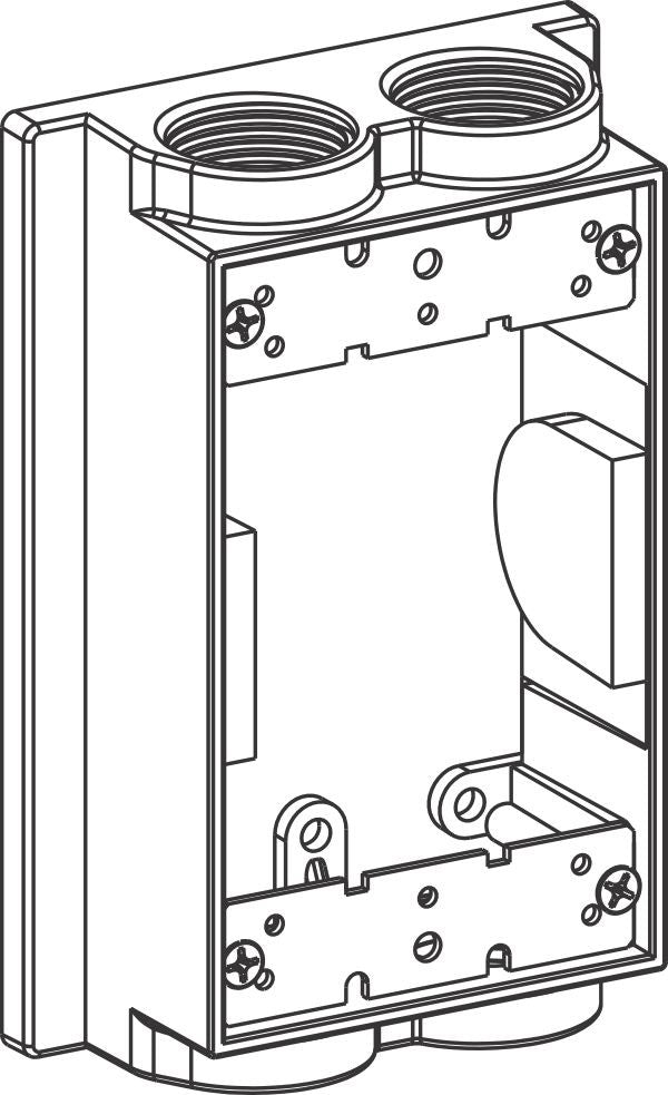 Orbit 3/4 in 1-Gang Weatherproof Extension Box EXF754