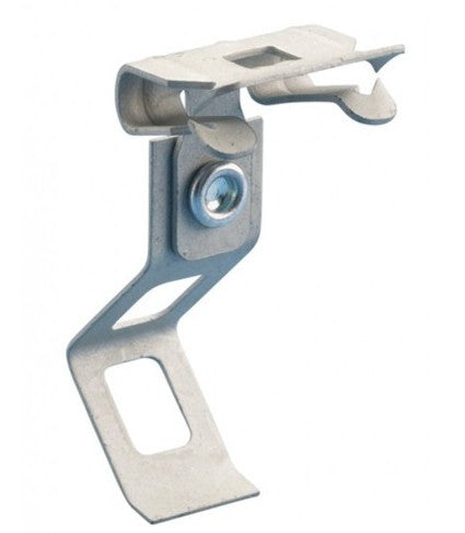 Orbit Rod to Flange Angle Clip, 1/8 in - 1/4 in Flange, 3/8 in Plain Rod F6A24