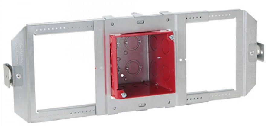 Orbit Fire Alarm 4 in Square, 3-1/2 in Deep Adjustable Box on SSBTbar FATBARUMAB