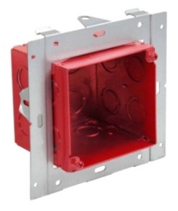 Orbit Fire Alarm 4 in Sqr 3-1/2 in Deep Box Adjustable From 0 in - 1-1/2 in FAUMAB