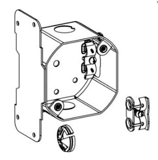 Orbit Fan Support Bracket Box 2-1/8 in Deep FSDBFB