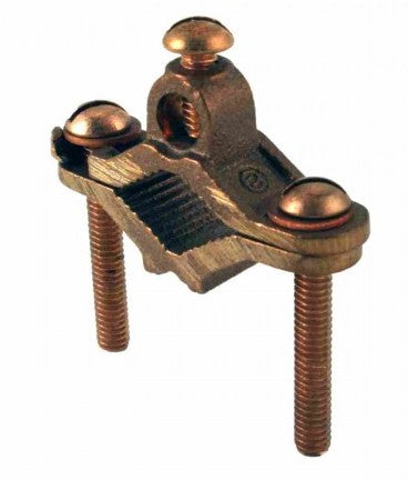 Orbit 1/2 in 1 in Bare Gr Clamp W Brass Screw, #10#2 GCBR50100