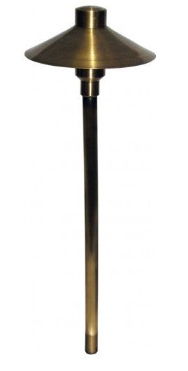 Orbit LED 2W Outdoor Solid Brass Mushroom Path Light, 12V, 3000 Kant. Bronze LB225AZWW