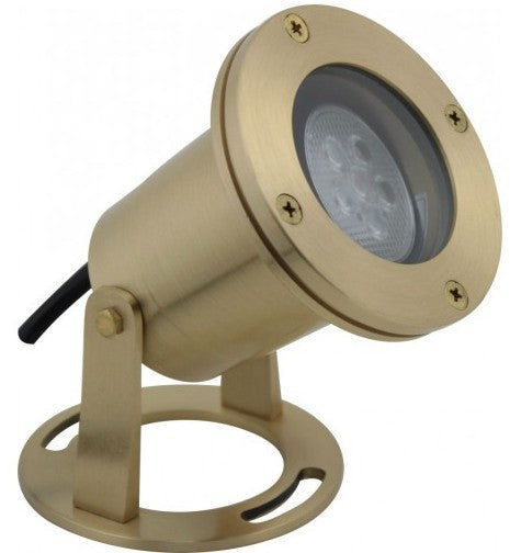 Orbit LED Under Water Fixture Solid Brass, with Lmr 163 Www LB510WW