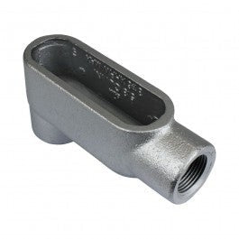Orbit Type Lb Threaded Conduit Body, Gray Iron Form 7, 1/2 in LB750