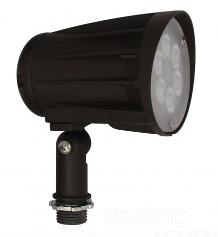 Orbit LED Bullet Flood Light with Knuckle 15W 120-277V 3000K Warm White Bronze LFL2015WWWKN