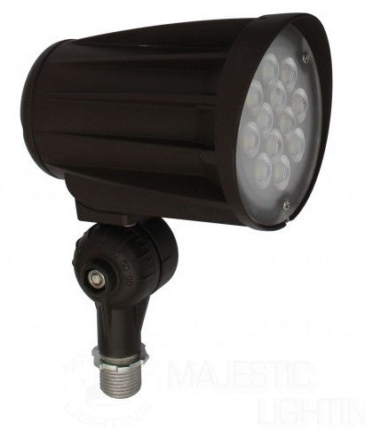 Orbit LED Bullet Flood Light with Knuckle 28W 120-277V 5000K Cool White Bronze LFL2028WCWKN