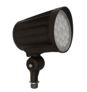 Orbit LED Bullet Flood Light with Knuckle 42W 120-277V 3000K Warm White Bronze LFL2042WWWKN