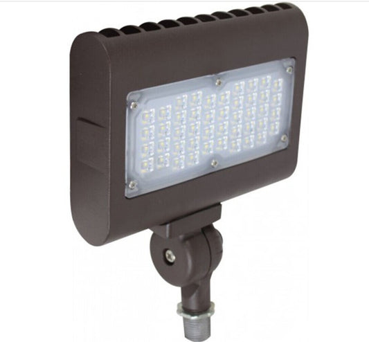 Orbit LFL 7 Slim LED Flood Light with Knuckle 30W 120-277V 3000K Bronze LFL730WWWKN