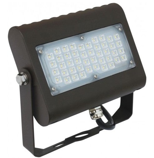 Orbit LFL 7 Slim LED Flood Light with Trunnion 50W 120-277V 5000K Bronze LFL750WCWT