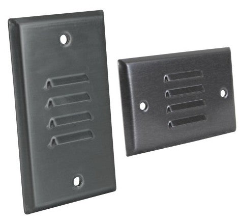 Orbit LED Indoor Step Light Wallplate for Lisl, Vert. & Hor.brnze LISLCBR