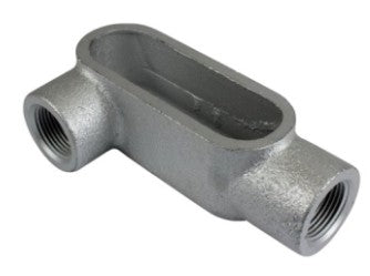 Orbit Type Lr Threaded Conduit Body, Gray Iron Form 7, 2 in LR7200