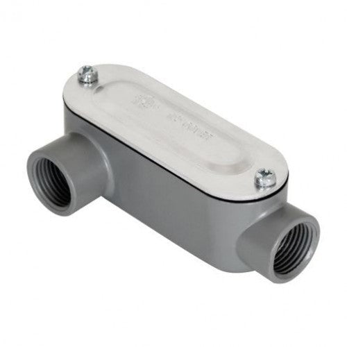 Orbit Type Lr Al Threaded Conduit Body 3/4 in Stamped Al Cover + Gasket LR75AS