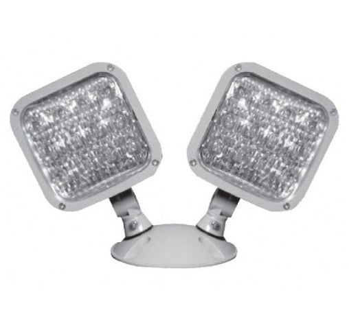 Orbit Double Square. Wet Loc. LED Head, Multi Volt, Black Hsg LRHSWP2MVB