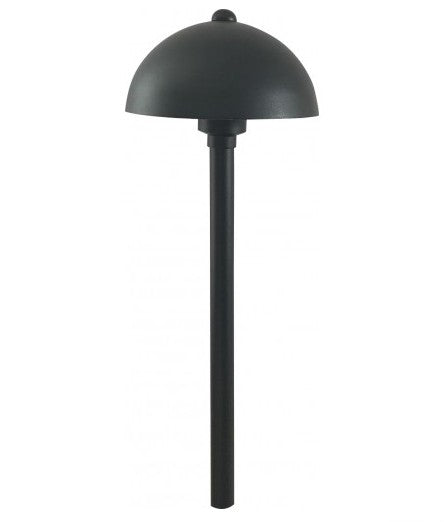 Orbit LED 2W Outdoor Mushroom Path Light, Cast Aluminum, 12V, 3000K Black LS225BKWW