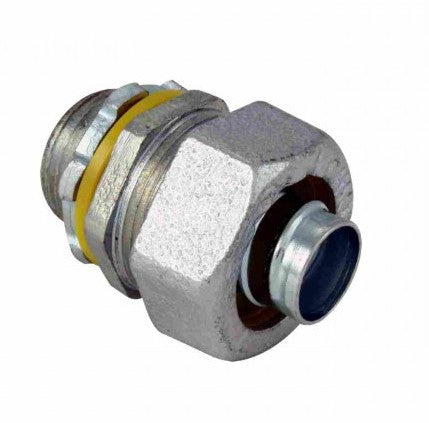 Orbit Liquidtight Connector, Malleable Iron, Straight, 2 in MLT200