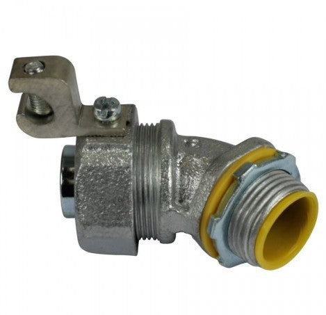 Orbit Insltd Lqdtight Conn, Mal.iron 45D, Al Lug, 4 in, #6250MCM MLTI45LL400