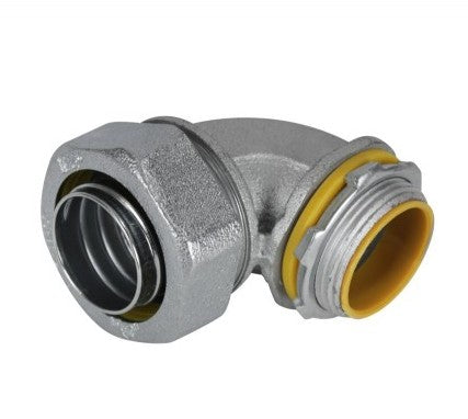 Orbit Insulated Liquidtight Conn, Malleable Iron, 90DEG, 1 in MLTI90100